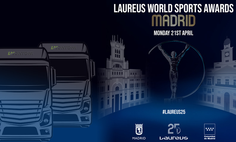 LMontoya es el Transportista Oficial de Laureus World Sports Awards 2025 en Madrid